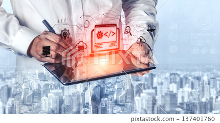 Web Development Digital Coding Interface Spline 137401760