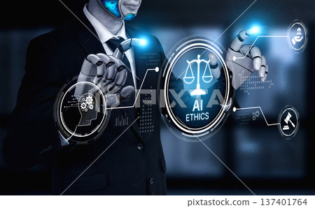 AI Guides Ethical Use in Artificial Intelligence Technologies Spline 137401764
