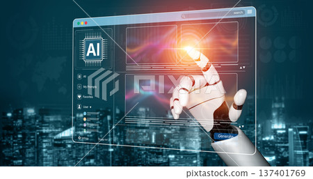 AI Generates Images via Colorful Generative Art Platforms Spline 137401769