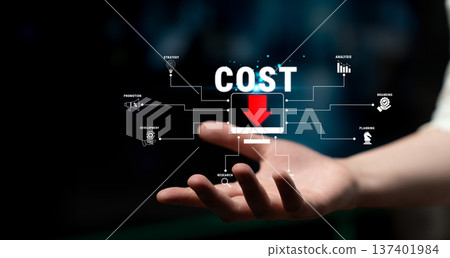 Digital Representation of Cost Reduction Strategies with Download Icon and Business Analysis Elements in a Creative Visual Format Quark Digital Representation of Cost Reduction Strategies with Download Icon and Business Analysis Elements in a Creative Visual Format Quark 137401984