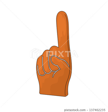 Illustration of Foam Hand Illustration of Foam Hand 137402235
