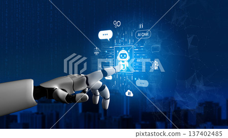 AI Chatbot and Innovation Concept. Corpus 137402485