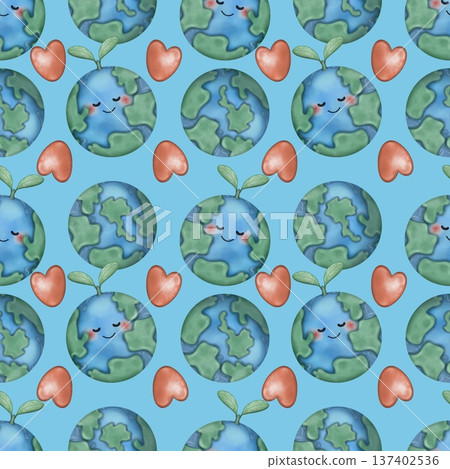 Seamless pattern World Water Day Cute water and planet earth character with emotions Hand drawn. For menus,paper, textiles and seasonal fabric. Seamless pattern World Water Day Cute water and planet earth character with emotions Hand drawn. For menus,paper, textiles and seasonal fabric. 137402536