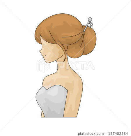 Illustration of Bride Illustration of Bride 137402584