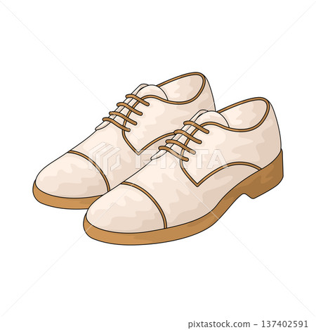 Illustration of Groom Shoes Illustration of Groom Shoes 137402591