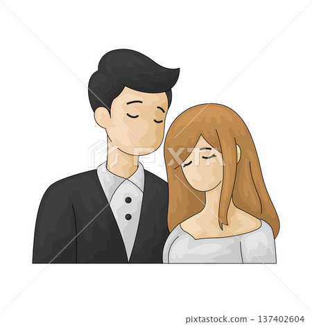 Illustration of couple 137402604