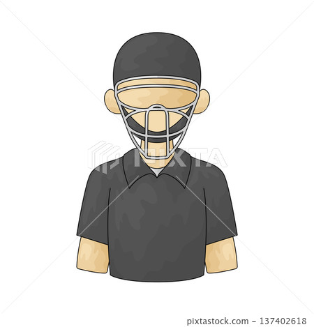 Illustration of Baseball Umpire Illustration of Baseball Umpire 137402618