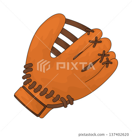Illustration of Baseball Glove Illustration of Baseball Glove 137402620
