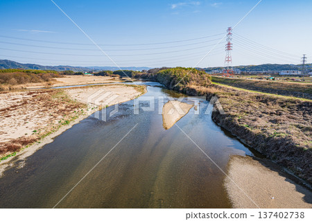 木津川河景，京都府常陽市，京田邊市 137402738