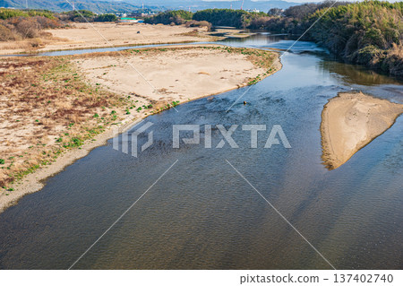 木津川河景,京都府常陽市,京田邊市 木津川河景,京都府常陽市,京田邊市 137402740