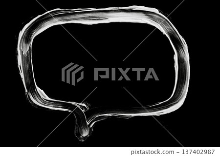 Hand Drawn White Chalk Rounded Rectangle Frame Border Hand Drawn White Chalk Rounded Rectangle Frame Border 137402987