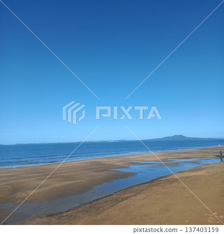 紐西蘭的藍天和大海 137403159