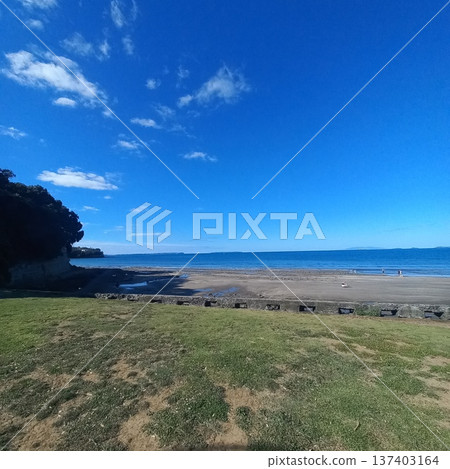 New Zealand's blue sky and sea New Zealand's blue sky and sea 137403164