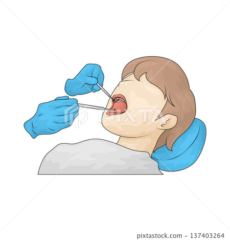 Illustration of Dental Checkup Illustration of Dental Checkup 137403264