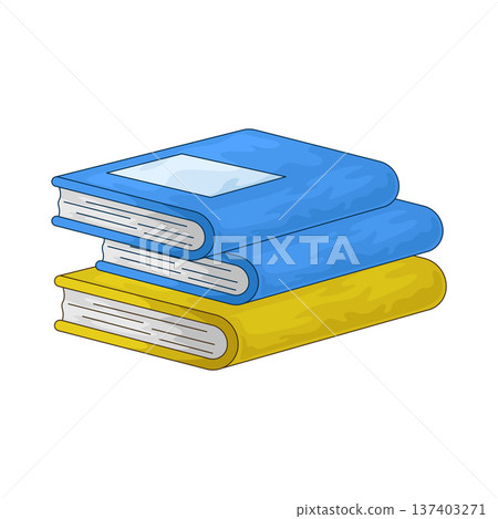 Illustration of Book Stack Illustration of Book Stack 137403271