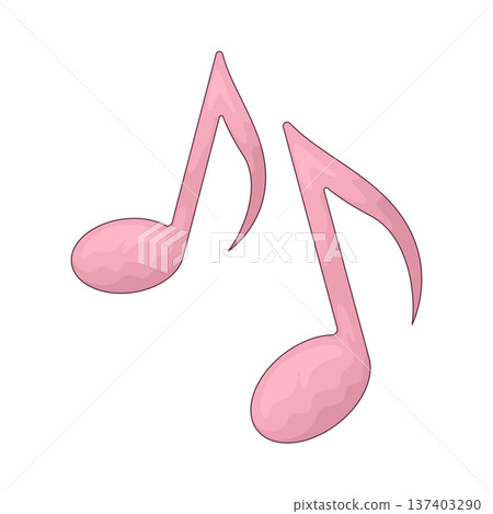 Illustration of Music Note 137403290