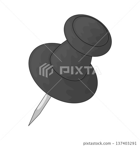 Illustration of Pushpin Illustration of Pushpin 137403291