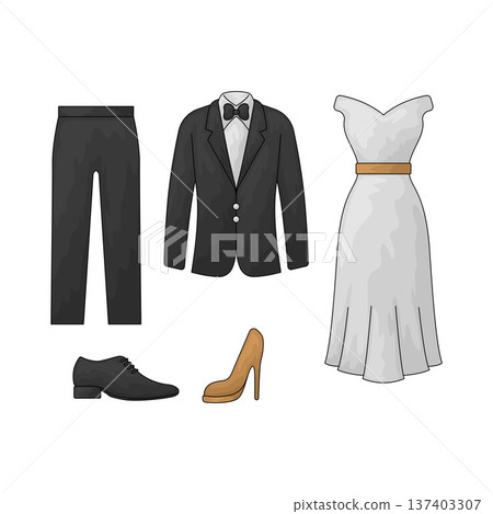 Illustration of Dress Code Illustration of Dress Code 137403307