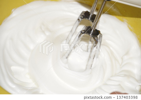Making whipped cream 01 Making whipped cream 01 137403398