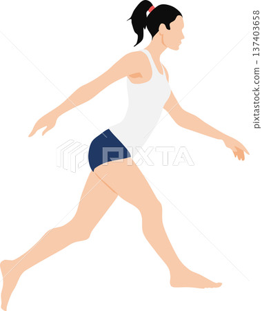 成功節食的女人的插圖 成功節食的女人的插圖 137403658