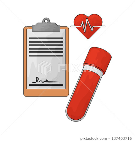 Illustration of Blood Donation 137403716