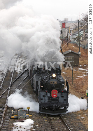 SL 冬季濕地列車，森莫本線，SL 列車，蒸汽機車，C11 171 137403959