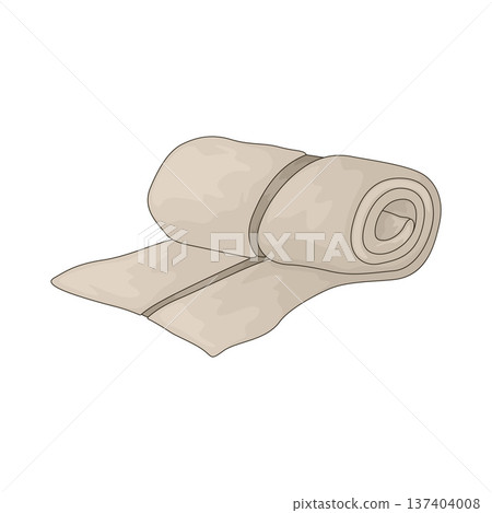 Illustration of Gym Towel Illustration of Gym Towel 137404008