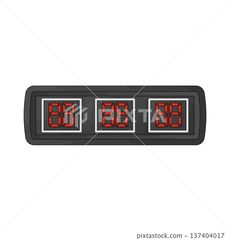 Illustration of Basketball Scoreboard Illustration of Basketball Scoreboard 137404017