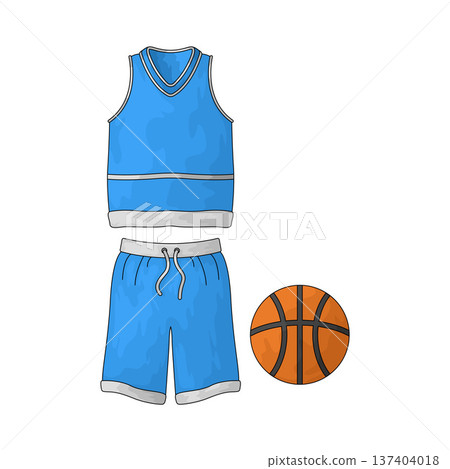 Illustration of Outfit Basketball Illustration of Outfit Basketball 137404018