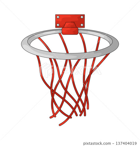 Illustration of Basketball Hoop 137404019
