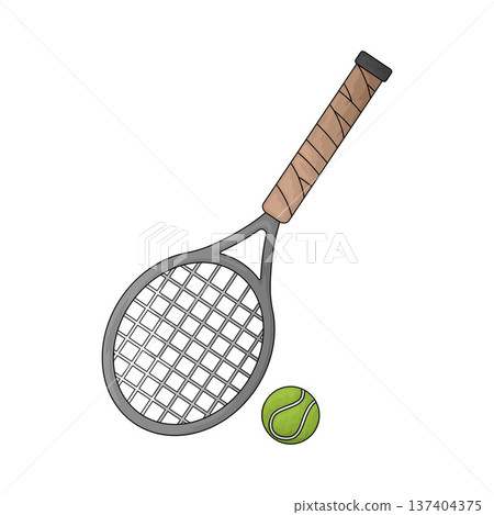 Illustration of Tennis Illustration of Tennis 137404375