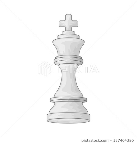 Illustration of King Chess Piece Illustration of King Chess Piece 137404380