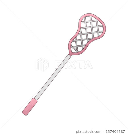 Illustration of Lacrosse Stick 137404387