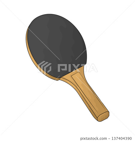 Illustration of Table Tennis Paddle Illustration of Table Tennis Paddle 137404390