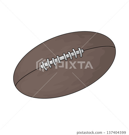 Illustration of American Football Ball 137404399