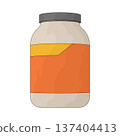 Illustration of Protein Powder 137404413