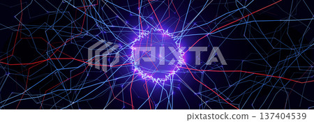 Digital Network Ring Data Connection Quantum Neural Circle Frame. Cyber Technology Interface Signal Energy Abstract. Innovation Matrix Grid Glow Circuit Virtual. Vector Illustration. Digital Network Ring Data Connection Quantum Neural Circle Frame. Cyber Technology Interface Signal Energy Abstract. Innovation Matrix Grid Glow Circuit Virtual. Vector Illustration. 137404539