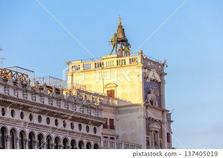 Moors striking bell, San Marco in Venice, Italy 137405019
