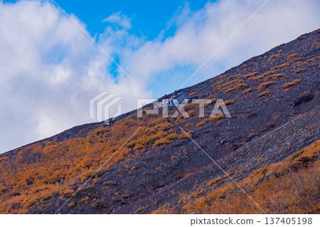 （靜岡縣）富士山，寶榮步道：秋葉與雲海 137405198