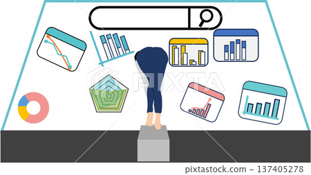 Data analysis illustration Data analysis illustration 137405278