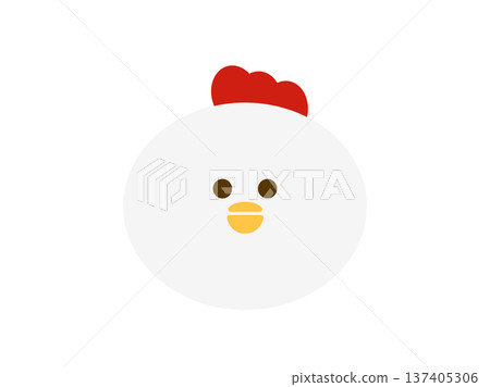 中國生肖鳥插圖。可愛的手繪生肖素材。新年賀卡/新年。雞年。雞。鳥。 中國生肖鳥插圖。可愛的手繪生肖素材。新年賀卡/新年。雞年。雞。鳥。 137405306