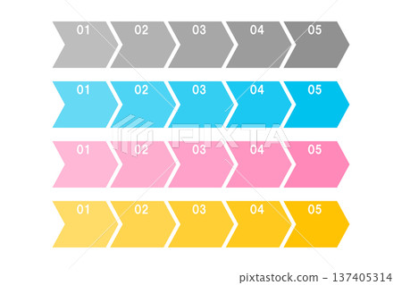 Flowcharts that can be used as infographics 137405314