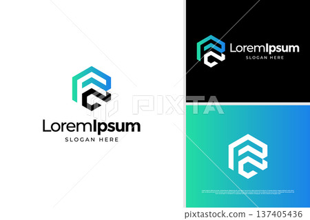 Abstract letter F G logo design template Abstract letter F G logo design template 137405436