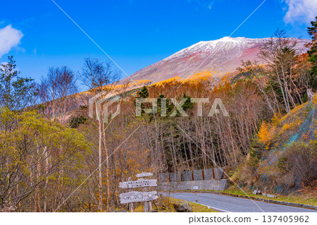 (Shizuoka Prefecture) Looking up at the summit from the Mount Fuji Skyline near Nanamagari (Shizuoka Prefecture) Looking up at the summit from the Mount Fuji Skyline near Nanamagari 137405962