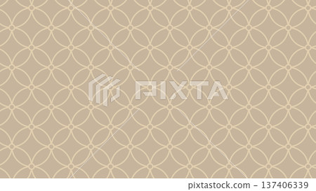 Simple gold star cloisonne background pattern 137406339