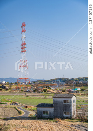 Spring rural scenery, Kyotanabe City, Kyoto Prefecture Spring rural scenery, Kyotanabe City, Kyoto Prefecture 137407186