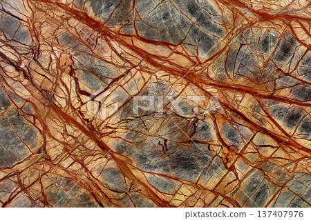 Natural Rainforest Green Extra - marble background, texture in your admirable tone for new interior look. 137407976