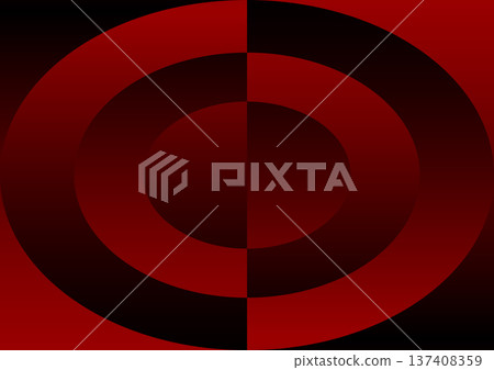 Dark abstract background featuring concentric red and black ovals. A symmetric geometric design with a subtle gradient effect, perfect for bold branding and cinematic covers. Dark abstract background featuring concentric red and black ovals. A symmetric geometric design with a subtle gradient effect, perfect for bold branding and cinematic covers. 137408359