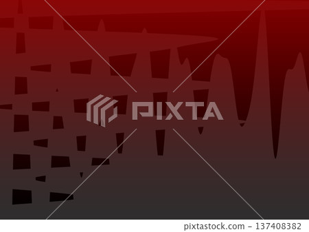 Abstract background with a distorted red grid pattern on a dark gradient. A unique jagged and wavy geometric design, ideal for creative posters, edgy branding, and artistic textures. Abstract background with a distorted red grid pattern on a dark gradient. A unique jagged and wavy geometric design, ideal for creative posters, edgy branding, and artistic textures. 137408382