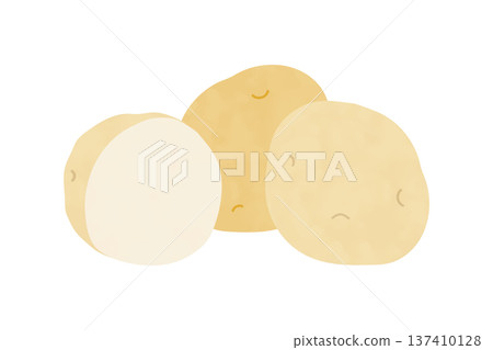 手繪新馬鈴薯插圖 137410128